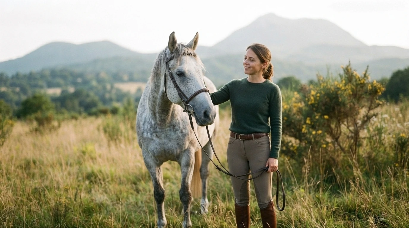 Cours d'équitation à Laveissière, Cantal